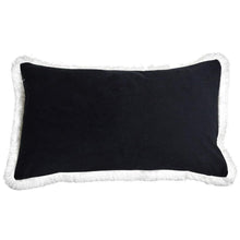 Load image into Gallery viewer, St. Kilda Rectangle Cushion Cover - Black - Modern Boho Interiors