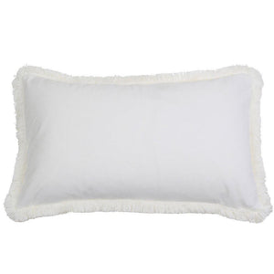 St. Kilda Rectangle Cushion Cover - White - Modern Boho Interiors