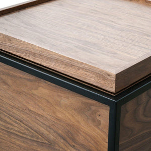 Atlas Side Table - Walnut - Modern Boho Interiors