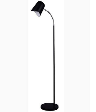 Swan Floor Lamp - Matt Black - Modern Boho Interiors
