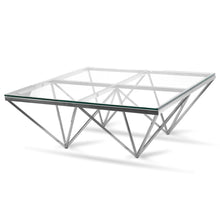 Load image into Gallery viewer, Tama Coffee Table (Square) - Silver Base - Modern Boho Interiors