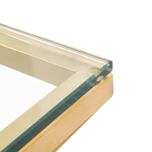 Load image into Gallery viewer, Tama Glass Coffee Table (Square) - Brushed Gold Base - Modern Boho Interiors