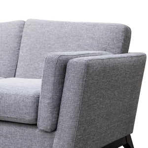 Tamari 2 Seater Sofa - Graphite Grey - Modern Boho Interiors