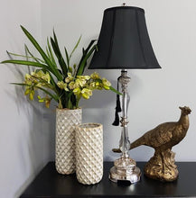 Load image into Gallery viewer, Tatiana Champagne Table Lamps (with Black Shade) - Modern Boho Interiors