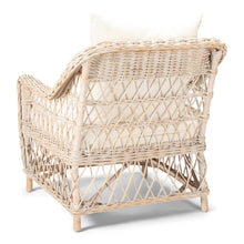 Load image into Gallery viewer, Tia Armchair - White Washed - Modern Boho Interiors