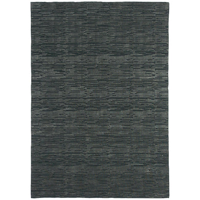 Timeless Strokes Rug 160x230 - Charcoal Grey - Modern Boho Interiors