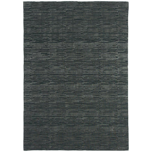 Timeless Strokes Rug 200x300 - Charcoal Grey - Modern Boho Interiors