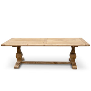Titan Dining Table 2.4 - Rustic Natural - Modern Boho Interiors