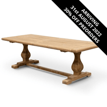 Load image into Gallery viewer, Titan Dining Table 2.4 - Rustic Natural - Modern Boho Interiors