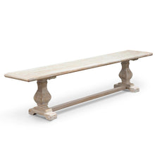 Load image into Gallery viewer, Titan Wood Bench 2m - White Washed - Modern Boho Interiors