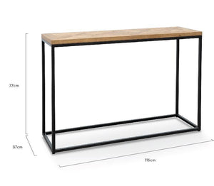 Tofa Console Table - European Oak - Modern Boho Interiors