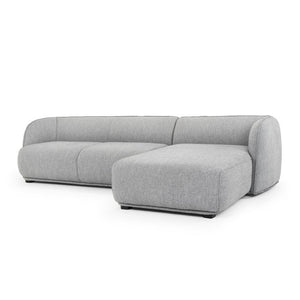 Troy 3 Seater Right Chaise Sofa - Graphite Grey - Modern Boho Interiors