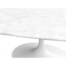 Load image into Gallery viewer, Tulip Marble Dining Table 2m (Round) - White Base - Modern Boho Interiors