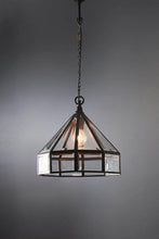 Load image into Gallery viewer, Tuscan Glass Hanging Lamp - Antique Bronze - Modern Boho Interiors