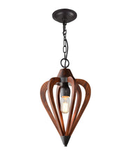 Load image into Gallery viewer, Tuscan Small Pendant Light - Cherry Wood - Modern Boho Interiors