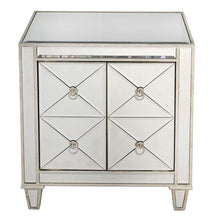 Load image into Gallery viewer, Unity Mirrored Bedside Table - Modern Boho Interiors