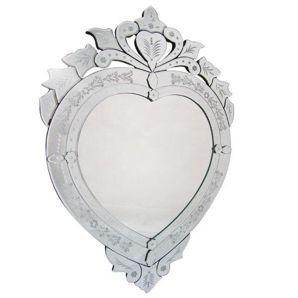 Venetian Heart Shaped Mirror - Modern Boho Interiors