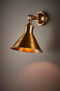 Ventura Wall Lamp - Antique Brass - Modern Boho Interiors