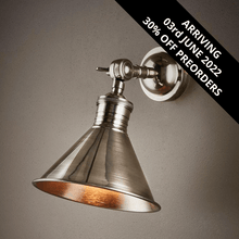 Load image into Gallery viewer, Ventura Wall Lamp - Antique Silver - Modern Boho Interiors