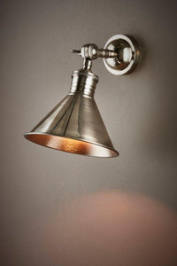 Ventura Wall Lamp - Antique Silver - Modern Boho Interiors