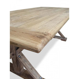 Winston Dining Table 1.98M - Rustic Natural - Modern Boho Interiors