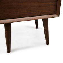 Load image into Gallery viewer, Xander Bedside Table - Walnut - Modern Boho Interiors